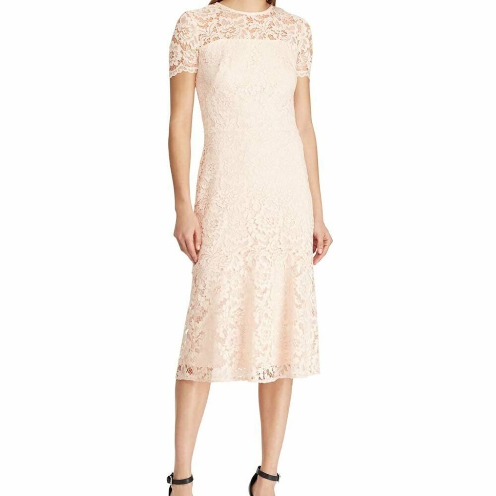 Brand New Gorgeous Women's Lauren Ralph Lauren Lace Formal Dress - Picture 4 of 15